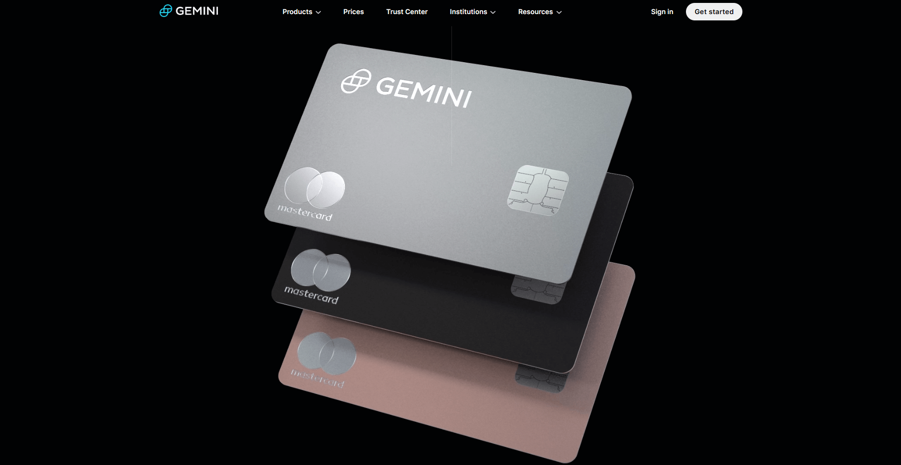 Gemini Metal Crypto Card
